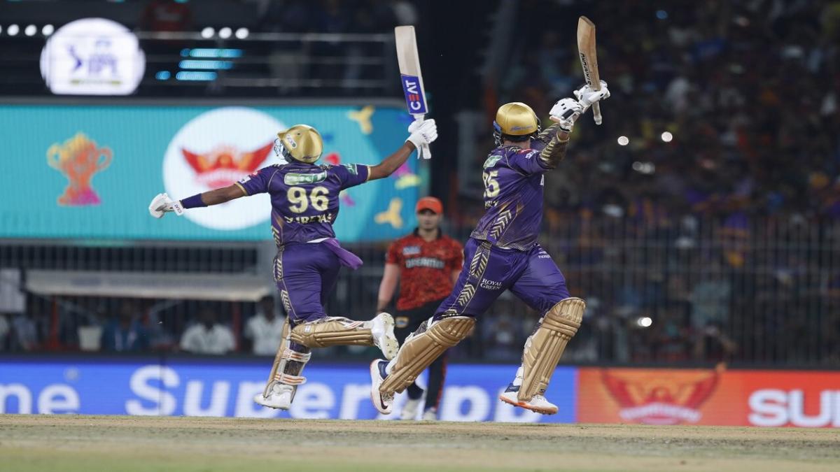 Kolkata Knight Riders batsman celebrate in IPL final 2024